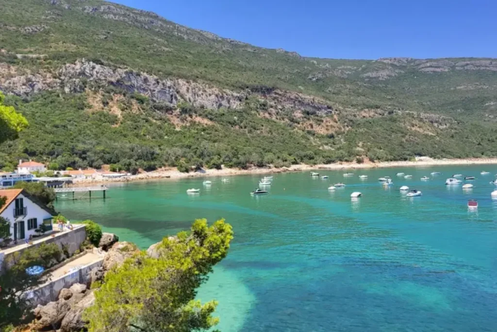 Praia dos Galapinhos, one of Europe's best-rated beaches, accessible only on foot
